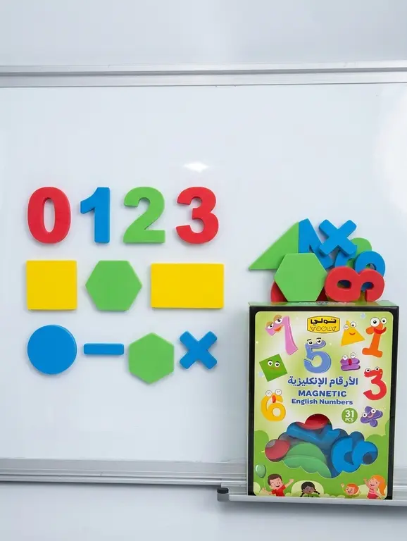 تولي مجموعة تعليم الارقام الإنجليزية مغناطيسية اسفنجية 31 قطعة 3+ - view 8